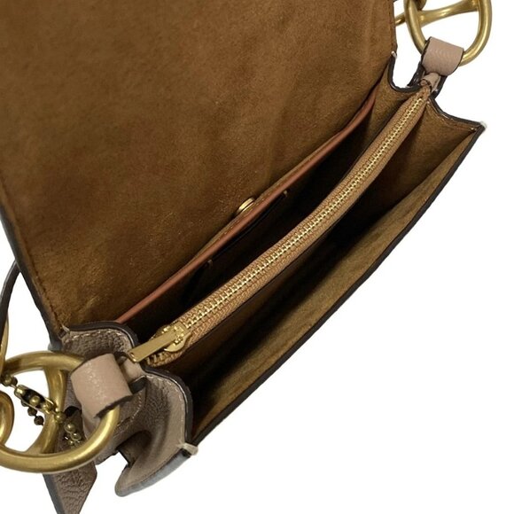 Auth COACH - 4603 Cream Pink Beige PVC Leather Handbag - Picture 9 of 10